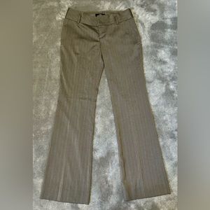 🌹Mossimo🌹Brown Slack Dress Pants with White Pinstripes Size 6